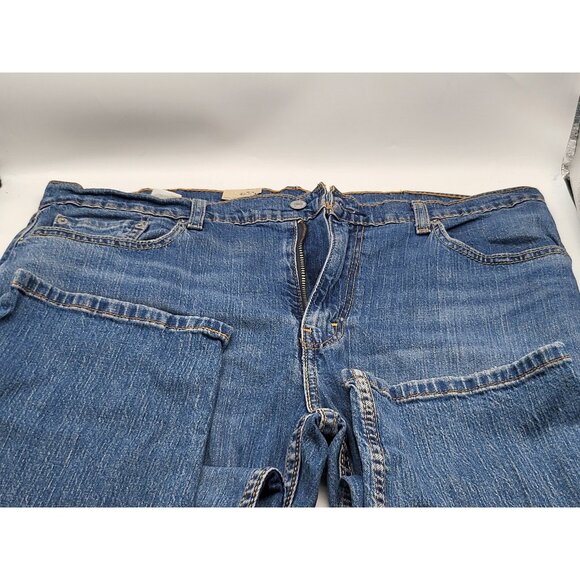 Levis 502 Jeans Mens 38x32 Blue‎ Stretch Denim Tapered Fit Waterless New Tags - Picture 6 of 10